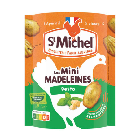 Mini madeleines au pesto 100g