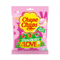 Sucettes fraise love x10 120g
