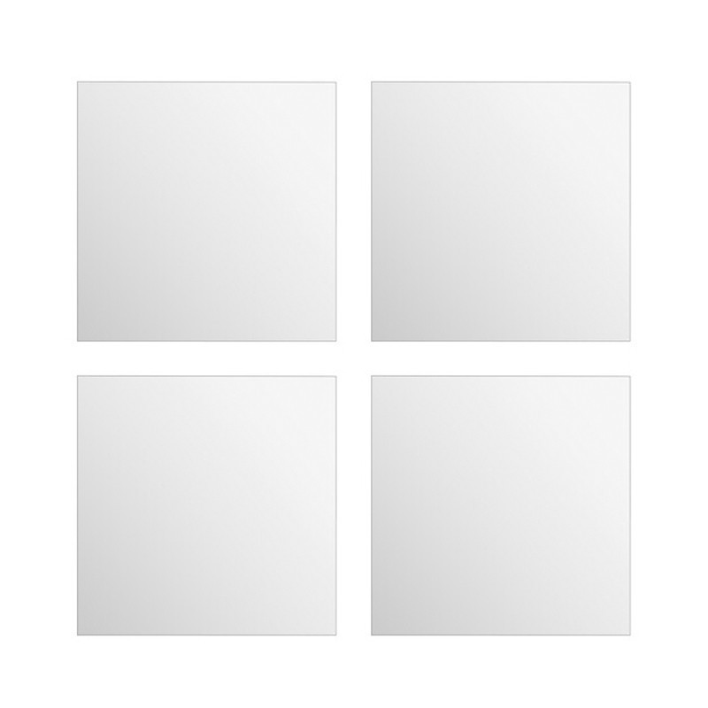 Miroir adhesif carre x4