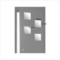 Miroir adhesif carre x4
