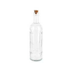 Bouteille enbossee en verre