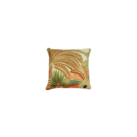 Coussin carre 45x45cm palmier fo
