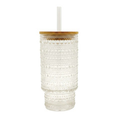 Gobelet en verre motif en relief