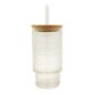 Gobelet en verre motif en relief