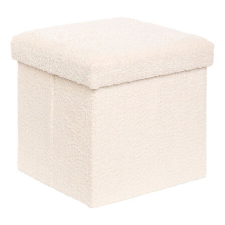Pouf pliable simple soana blanc