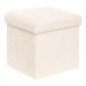 Pouf pliable simple soana blanc