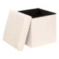 Pouf pliable simple soana blanc