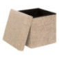 Pouf pliable simple soana taupe