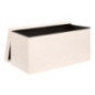 Pouf pliable double soana blanc