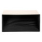 Pouf pliable double soana blanc