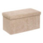 Pouf pliable double soana taupe