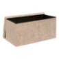 Pouf pliable double soana taupe