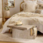 Pouf pliable double soana taupe