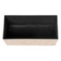 Pouf pliable double soana taupe