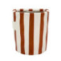 Mug avec bec motif rayure marron