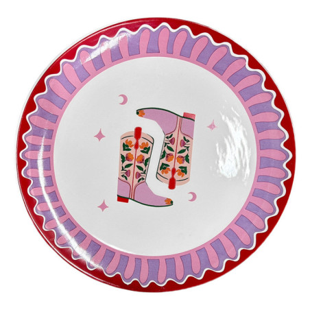Assiette plate bottes d26cm