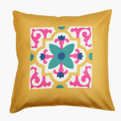 Coussin deperlant zelige 45x45cm