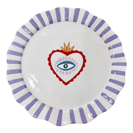 Assiette plate yucatan coeur