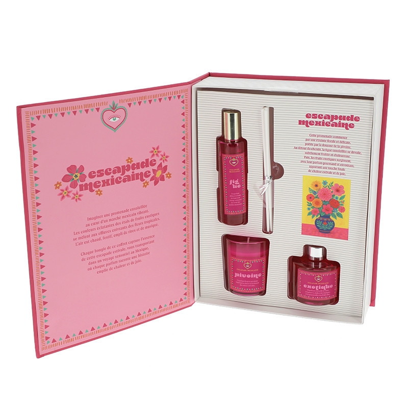 Coffret senteur dans livre boite