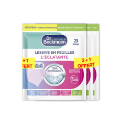 Lessive en feuilles x20 lot 2+1