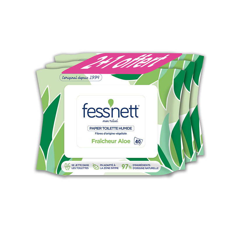 Papier toilette humide lot2+1