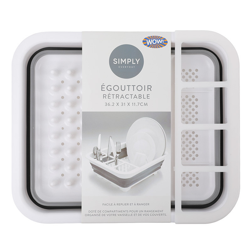 Egouttoir vaisselle retractable