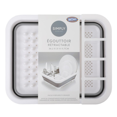Egouttoir vaisselle retractable