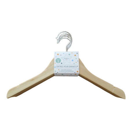 Cintres enfant en bois x5