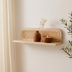 Etagere cannage