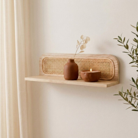 Etagere cannage