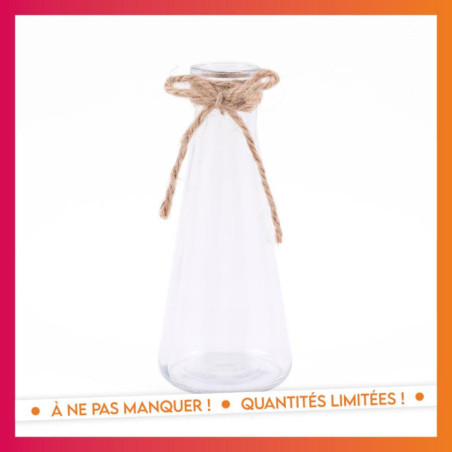 Soliflore verre & jute
