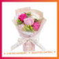 Bouquet de 5 roses artificielles