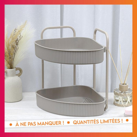 Serviteur deux etages plastique