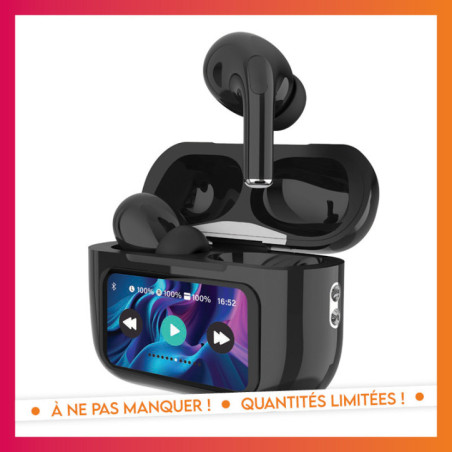 Ecouteurs avec boitiers lcd