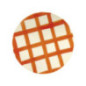 Assiette plastique d20cm orange