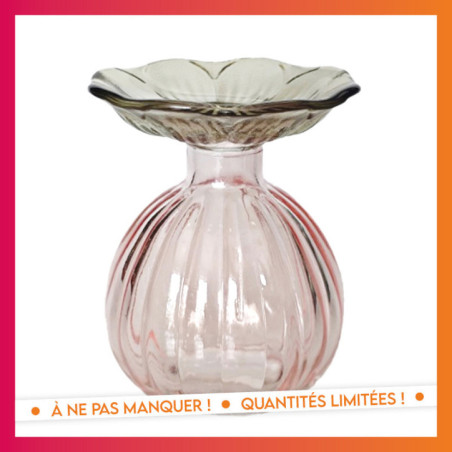 Soliflore verre forme fleur h11.