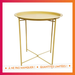 Table d'appoint tina ocre/terra/
