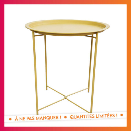 Table d'appoint tina ocre/terra/