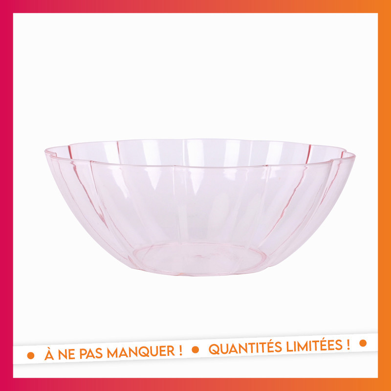 Saladier plastique d23cm fleur