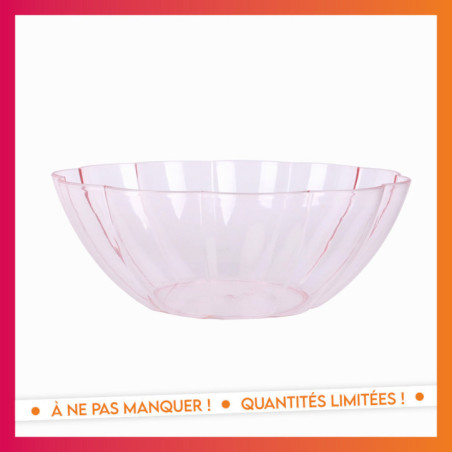Saladier plastique d23cm fleur
