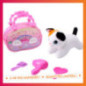 Peluche chien chat avec accessoi