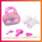 Peluche chien chat avec accessoi