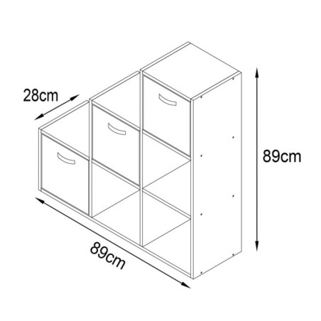 Meuble escalier + 3 paniers