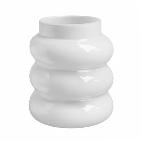Petit vase verre ondule