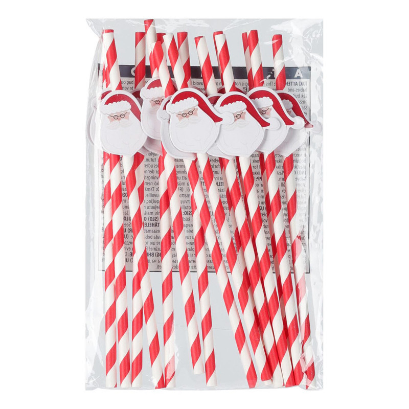Paille de boisson papier 4ass