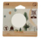 Patere bambou d4,5cm blanc