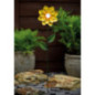 Piquet solaire fleurs metal h49