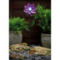 Piquet solaire fleurs metal h49