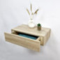 Etagere 1 tiroir effet bois