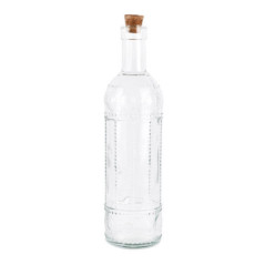 Bouteille enbossee en verre